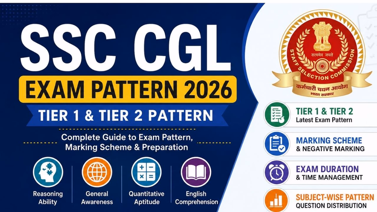 SSC CGL Exam Pattern 2026: Latest Tier 1 & Tier 2 Pattern, Marking Scheme